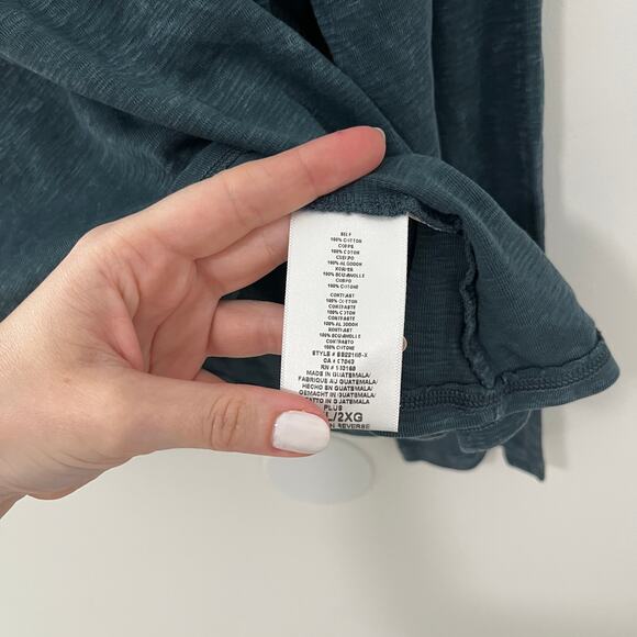 Eri + Ali Blue Long Sleeve Top Size 2X - Picture 2 of 5